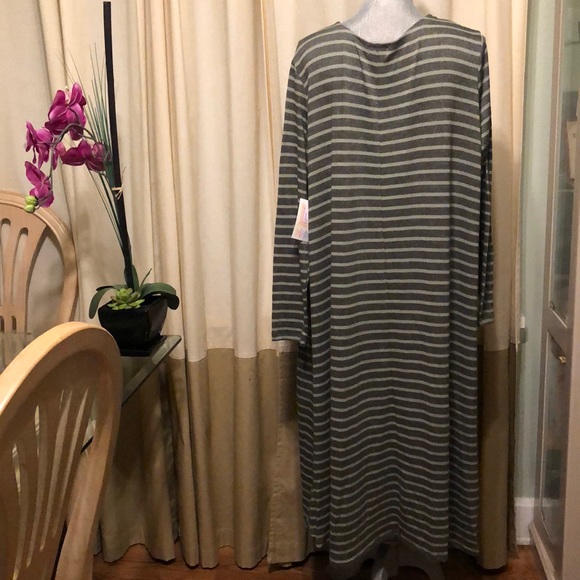 NWT LULAROE Lagenlook Sarah Olive Cardigan/Duster - Picture 2 of 8